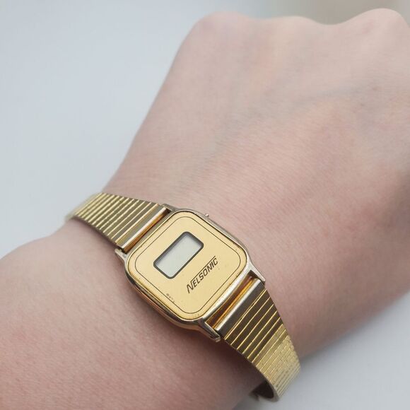 Nelson\'s vintage wrist watch well made designer piece collectors item movie prop